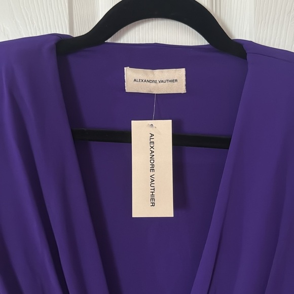 NWT Alexandre Vauthier Purple Women's Dress size 40 - Picture 4 of 6